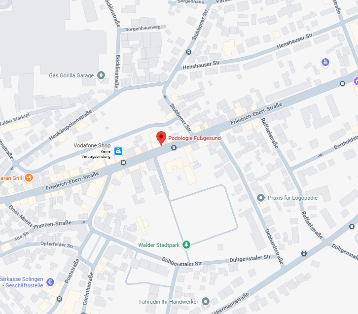 Podologie Fußgesund auf Google Maps